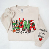 Aperturee - Elk Cherry Nana Claus Custom Christmas Sweatshirt